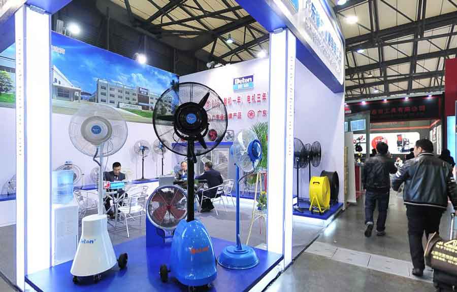 德通风机参加上海国际五金展